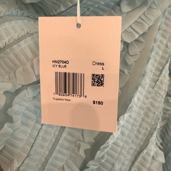 Anthropologie Light Blue Strapless Dress - Picture 5 of 5